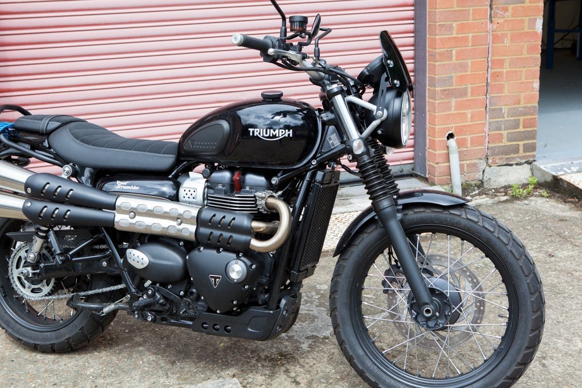 triumph scrambler windscreen